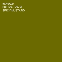#6A6A00 - Spicy Mustard Color Image